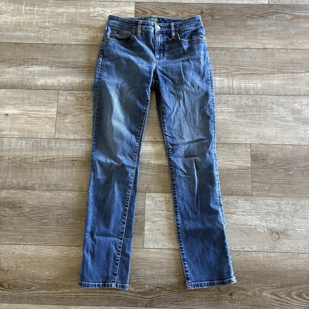 LRL Lauren Jeans Co. Ralph Lauren Size 2 (27x29) Blue Skinny Modern Curvy Denim